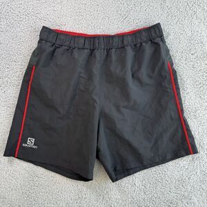 S Salomon Shorts Mens M Black Running Outdoor Performance Brief Lined